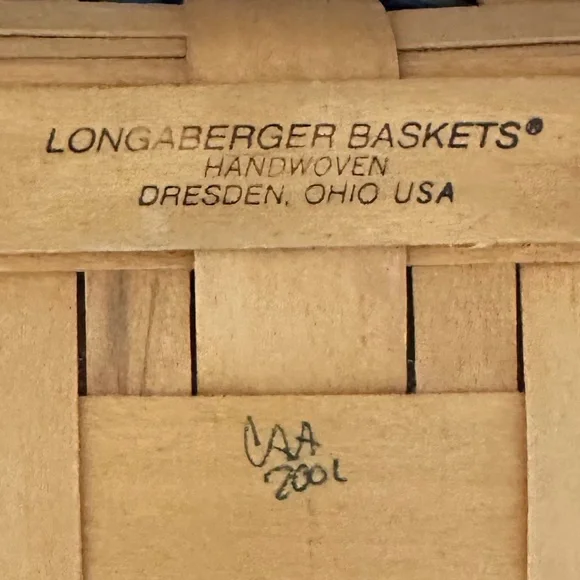 Longaberger 2001 Pumpkin Patch Basket with Lid & Bread Basket Orchard Park Plaid - Picture 14 of 16